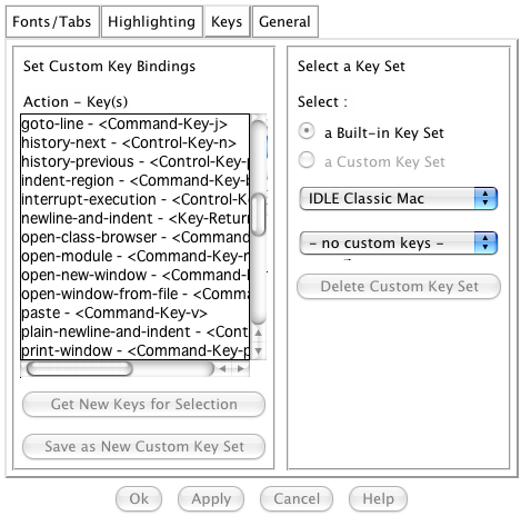 IDLE Configuration